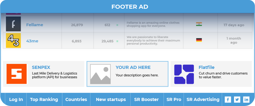 SR Advertising Header Ad